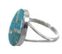 Turquoise Opal Inlay Sterling Silver Ring Size 5-1/4 RX57552